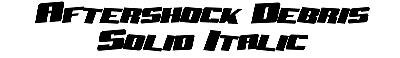 Download Aftershock Debris Solid Italic