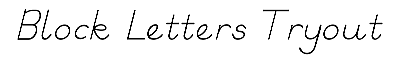 Download Block Letters Tryout