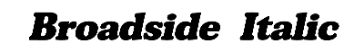 Download Broadside  Italic