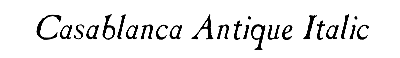 Download CasablancaAntique Italic