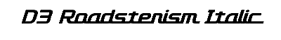 Download D3 Roadsterism Italic