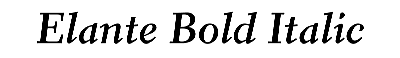 Download Elante Bold Italic