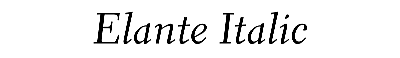 Download Elante Italic