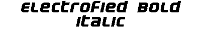 Download Electrofied BoldItalic