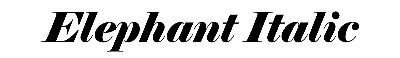 Download Elephant Italic