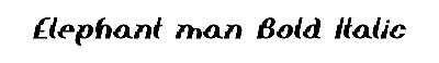 Download Elephant man BoldItalic