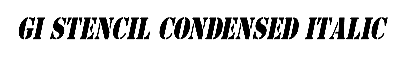 Download GI Stencil-Condensed Italic