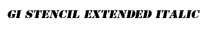 Download GI Stencil-Extended Italic