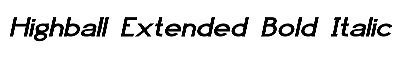 Download Highball-Extended Bold Italic