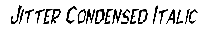 Download Jitter-Condensed Italic