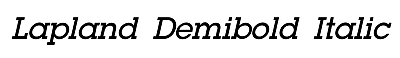 Download Lapland Demibold Italic