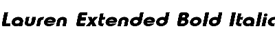 Download Lauren-Extended Bold Italic