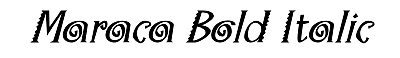 Download Maraca Bold Italic