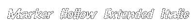 Download Marker-HollowExtended Italic
