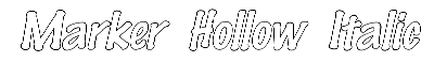 Download Marker-Hollow Italic