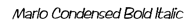 Download Marlo-Condensed Bold Italic