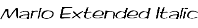 Download Marlo-Extended Italic