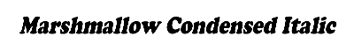 Download Marshmallow-Condensed Italic