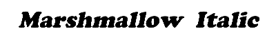 Download Marshmallow  Italic