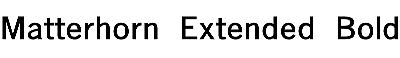Download Matterhorn-Extended Bold