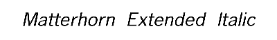 Download Matterhorn-Extended Italic