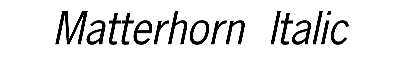 Download Matterhorn Italic