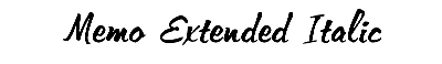 Download Memo-Extended Italic