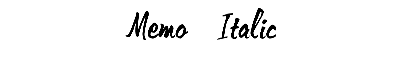Download Memo  Italic