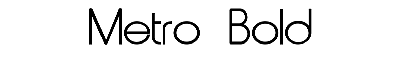 Download Metro  Bold
