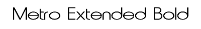 Download Metro-Extended Bold