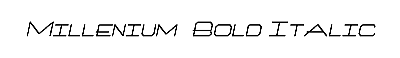 Download Millenium  Bold Italic