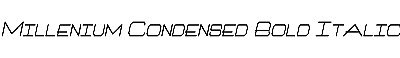 Download Millenium-Condensed Bold Italic