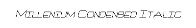 Download Millenium-Condensed Italic
