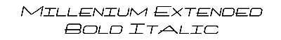 Download Millenium-Extended Bold Italic