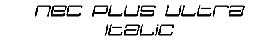 Download Nec plus ultra Italic