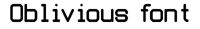 Download Oblivious font