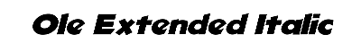 Download Ole-Extended Italic