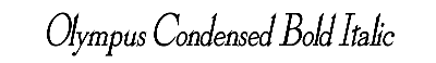 Download Olympus-Condensed Bold Italic