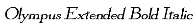 Download Olympus-Extended Bold Italic