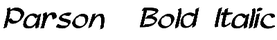 Download Parson  Bold Italic