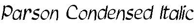 Download Parson-Condensed Italic