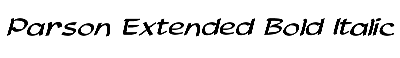 Download Parson-Extended Bold Italic