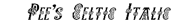 Download Pee's Celtic Italic