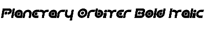 Download Planetary Orbiter Bold Italic