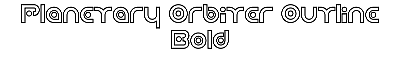 Download Planetary Orbiter Outline Bold