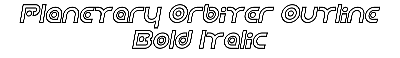 Download Planetary Orbiter Outline Bold Italic
