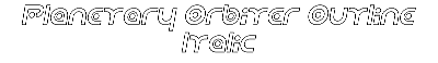 Download Planetary Orbiter Outline Italic