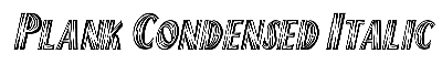 Download Plank-Condensed Italic