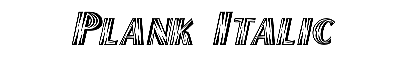 Download Plank  Italic