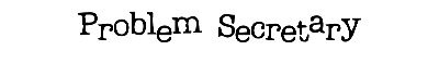 Download Problem Secretary